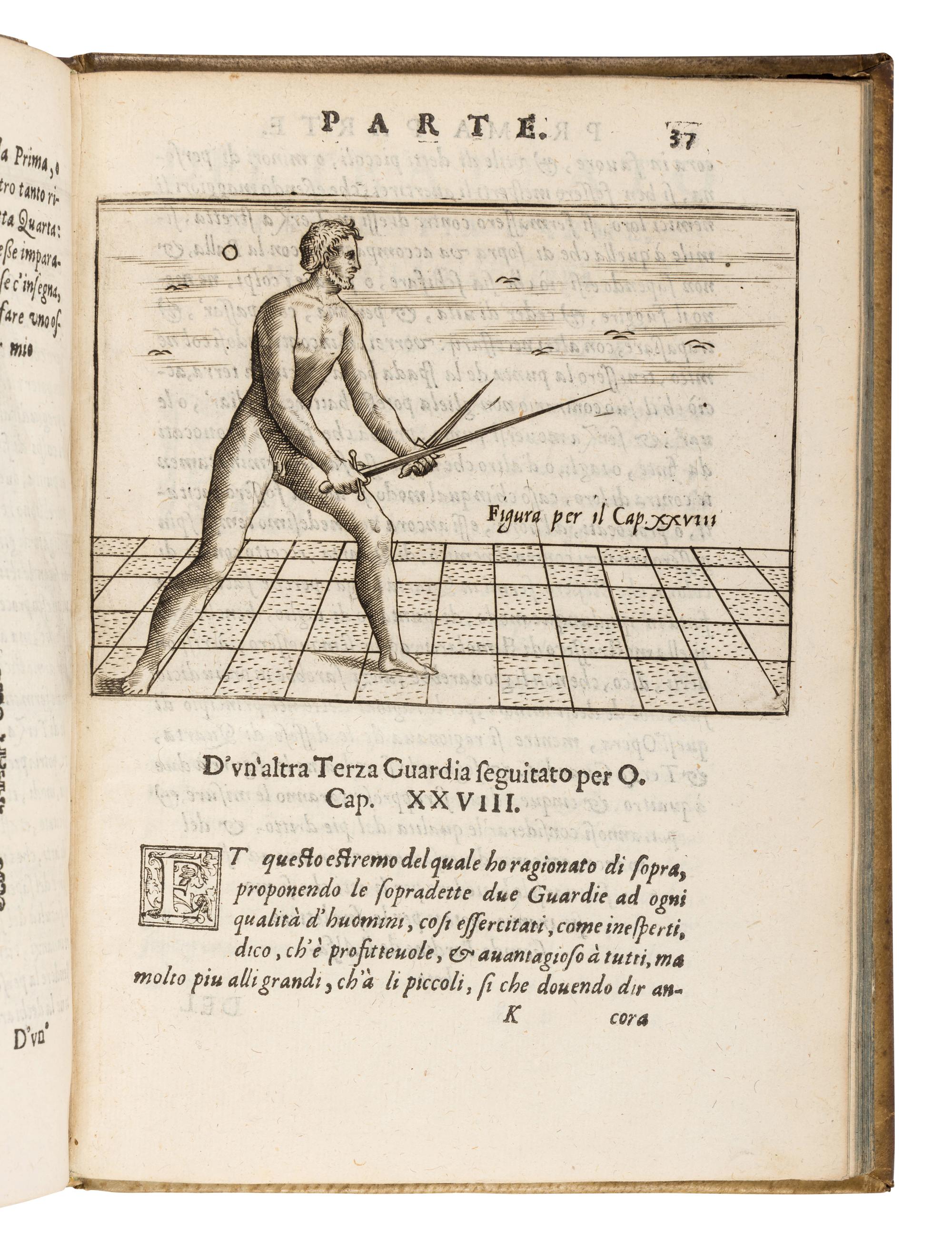 AGRIPPA, Camillo (1510s-1595). Trattato di scienza d'arme, et un dialogo in detta materia . Venice: Roberto Meghetti, 1604.