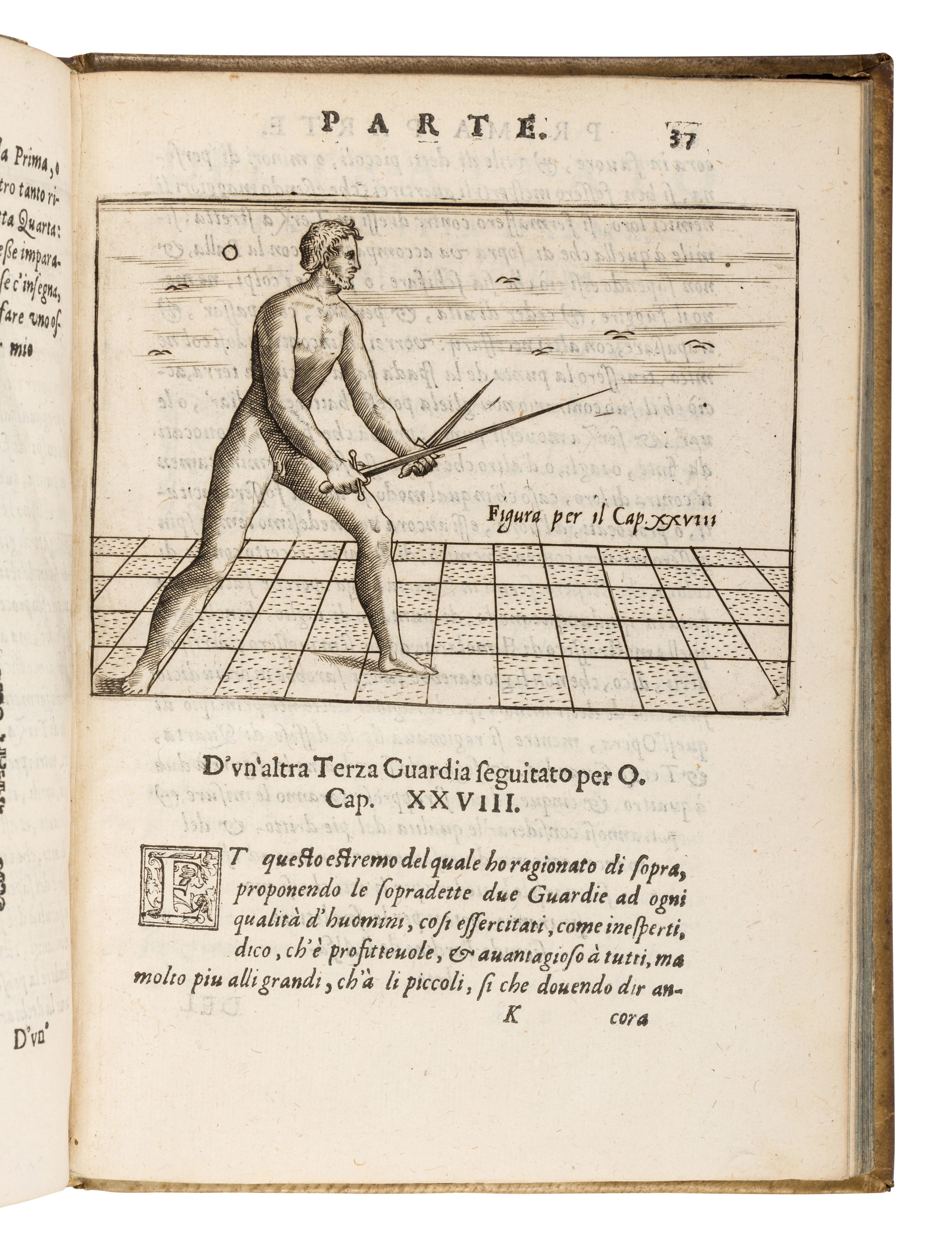 AGRIPPA, Camillo (1510s-1595). Trattato di scienza d'arme, et un dialogo in detta materia . Venice: Roberto Meghetti, 1604.