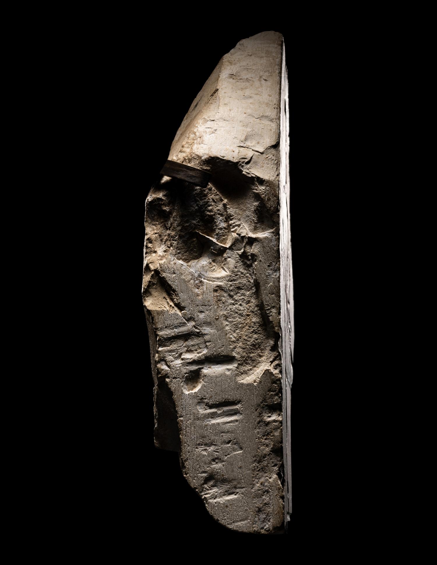 An Egyptian Painted Limestone Stele of Simut, Second Prophet of Amun