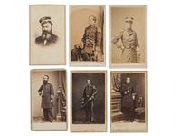 [CIVIL WAR]. A group of 6 CDVs of US Navy flag officers, comprising: