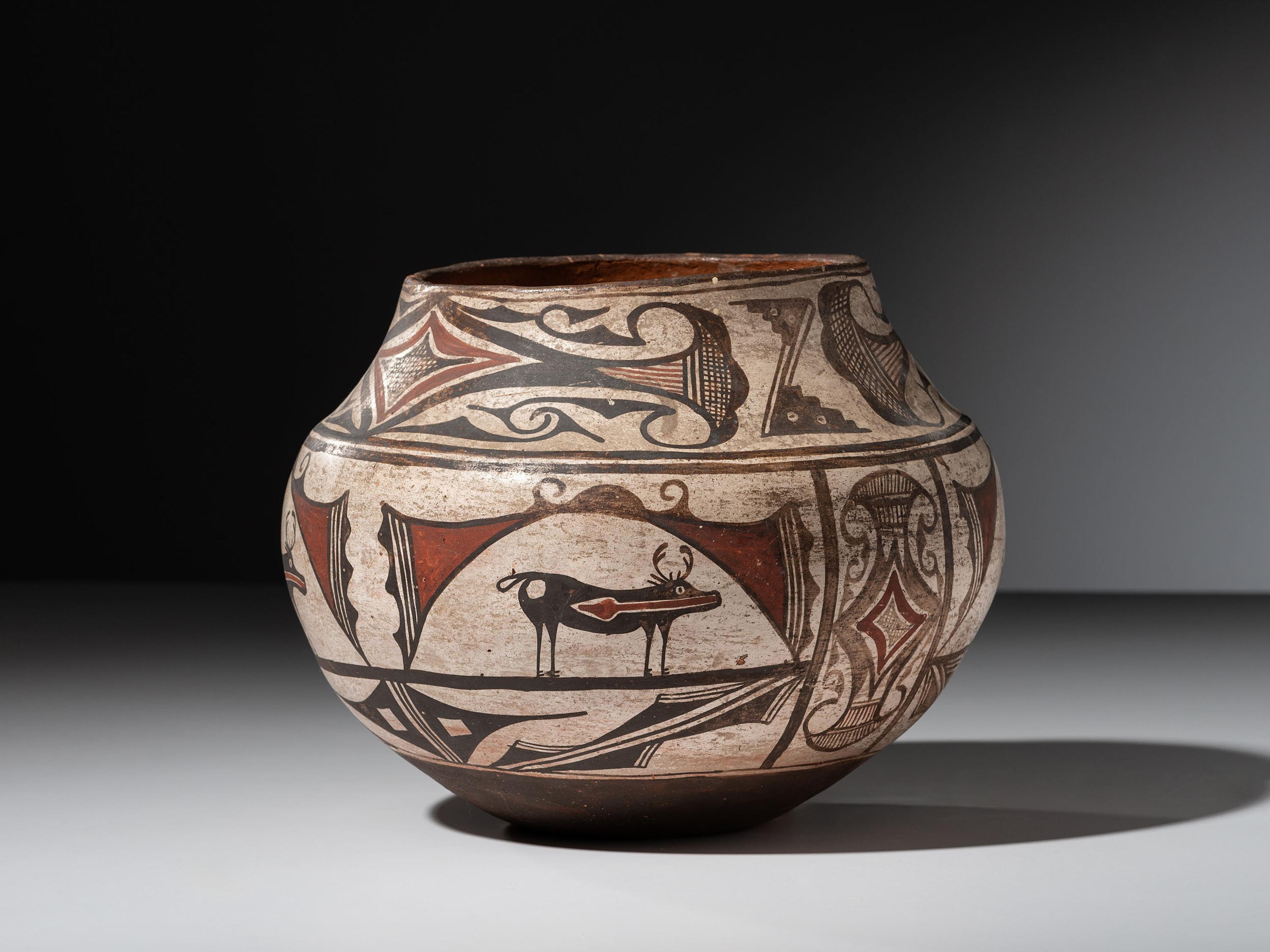 Zuni Polychrome Pottery Jar