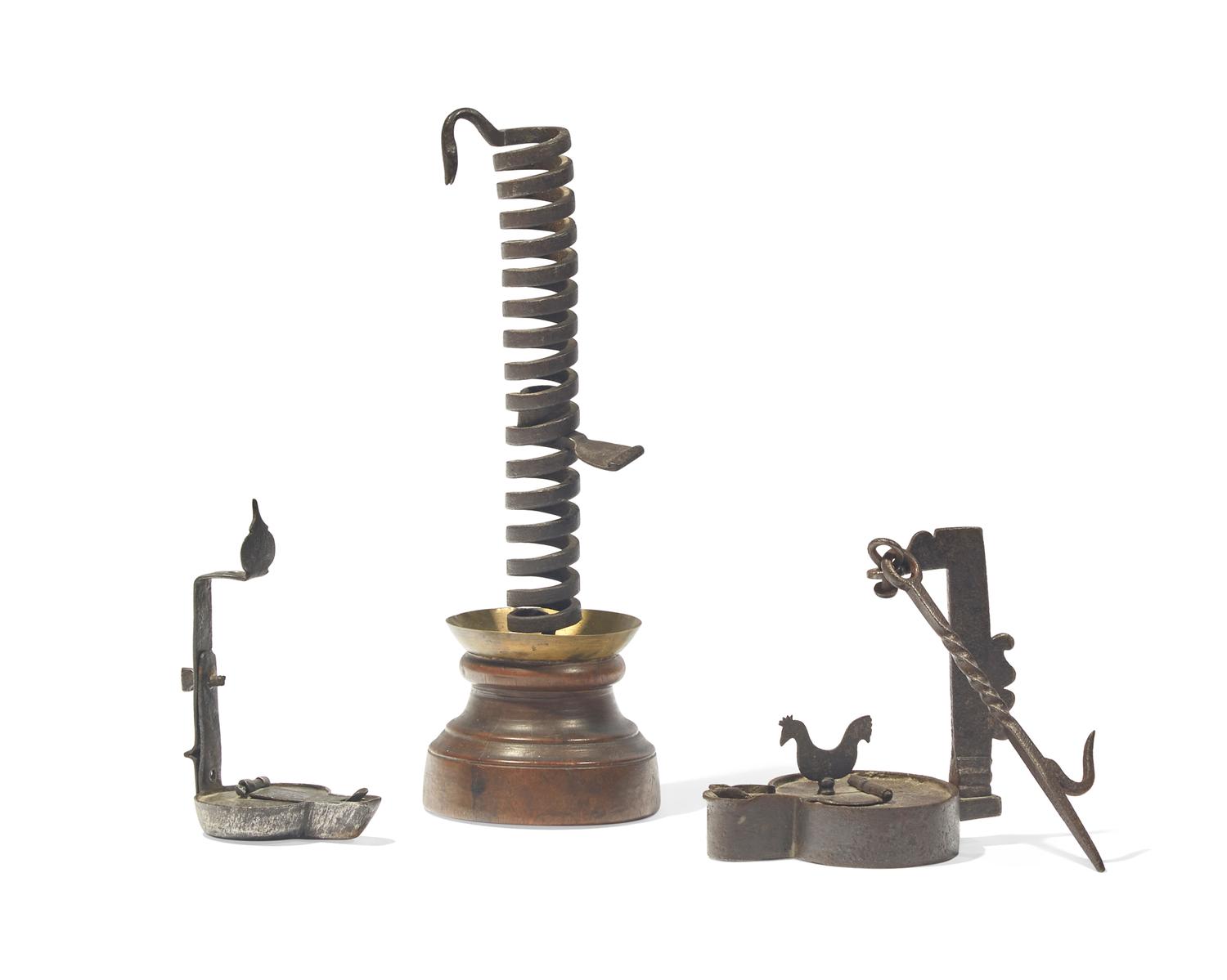 A Group of Three Lighting Accessories, English and French, Late 18th / 19th Century
