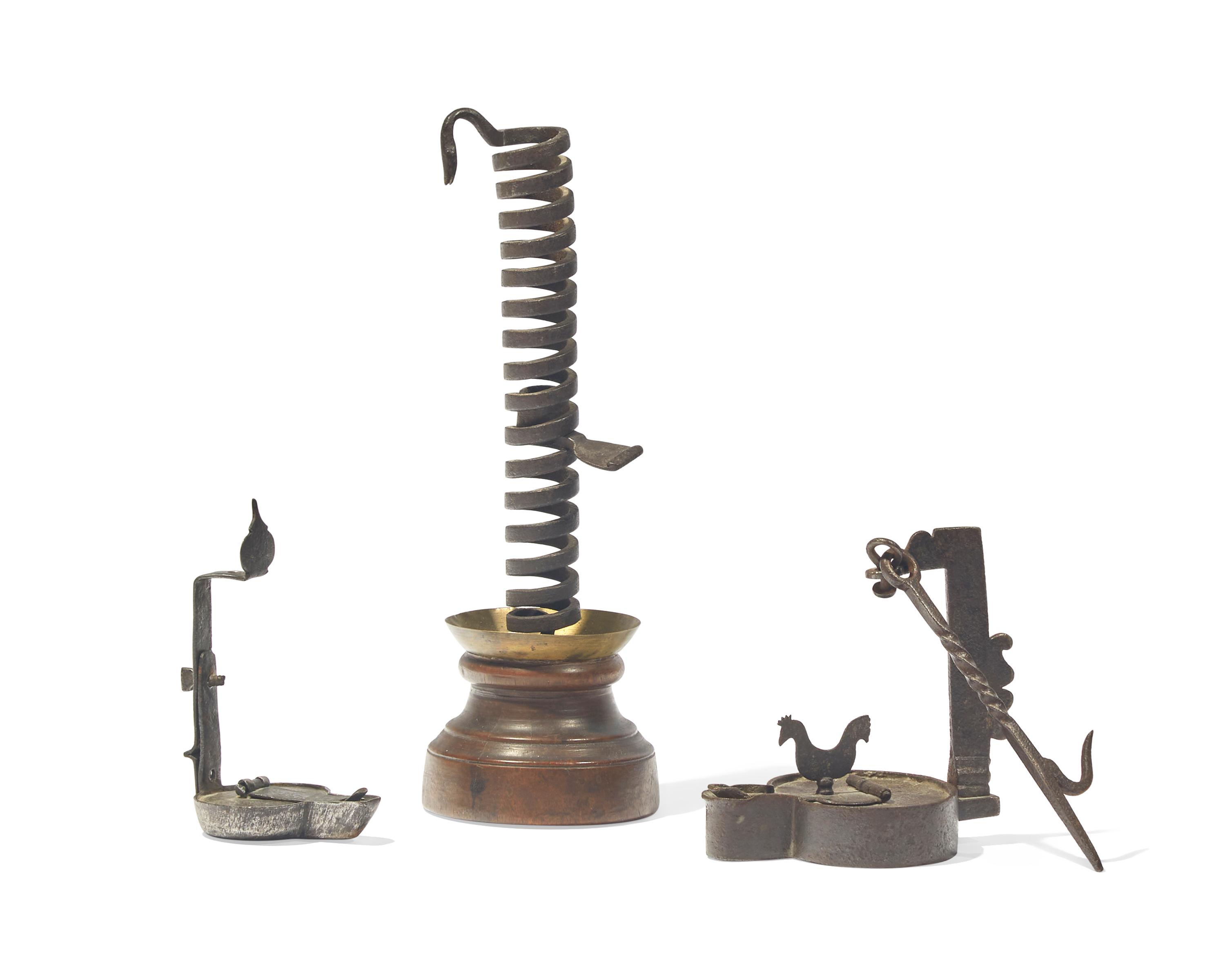 A Group of Three Lighting Accessories, English and French, Late 18th / 19th Century