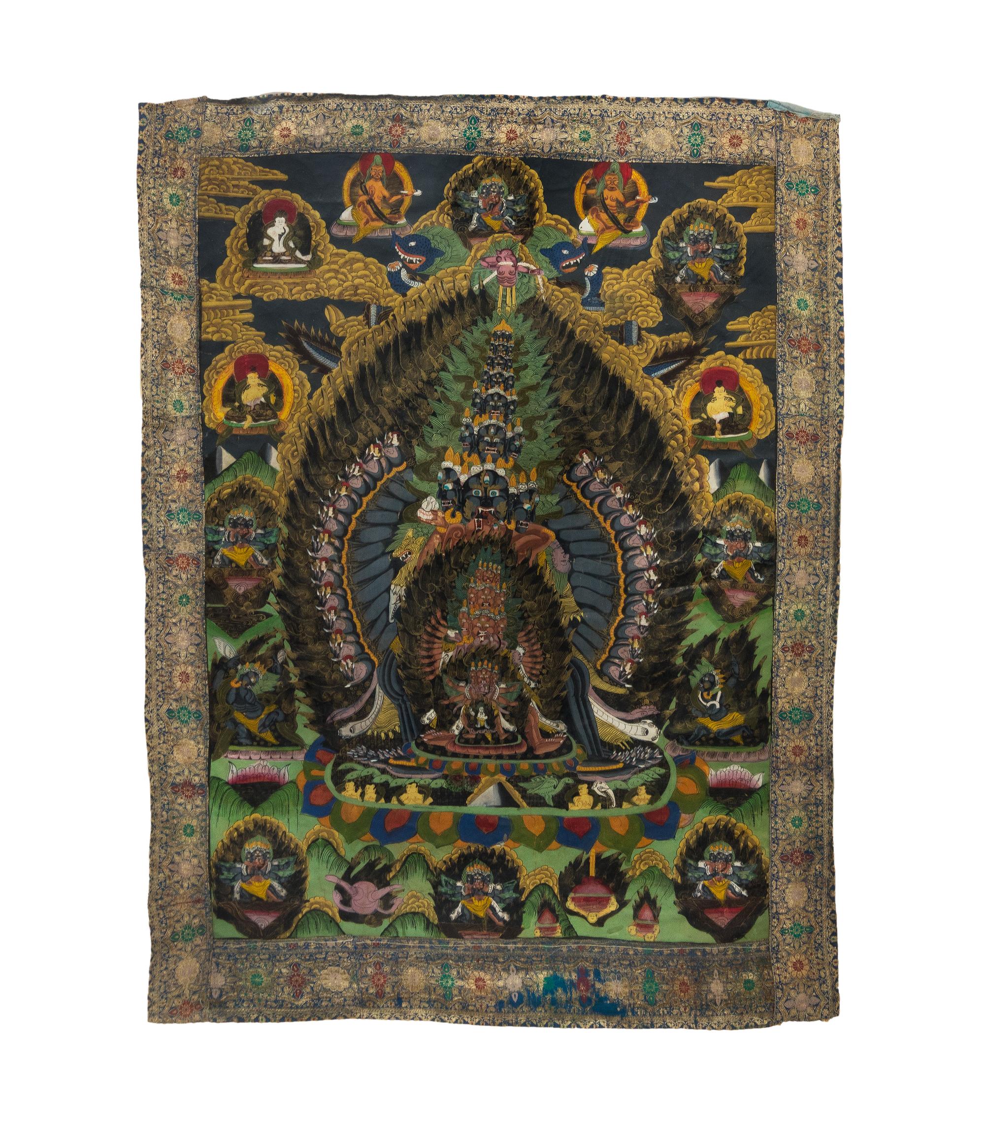 A Tibetan Thangka: Chemhok Heruka