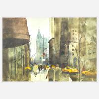 Philip Jamison (American, B. 1923) 5th Ave at 57th Street