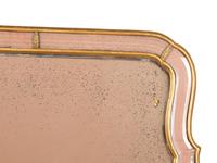 A Friedman Brothers George III Style Rose-Tinted Glass and Giltwood Mirror