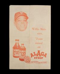 An Important 1955 Negro Baseball All Stars Barnstorming Tour Signed Program (Including Mays, Aaron, Banks and Doby)