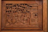 A Pair of Chinese Carved Wood Panels