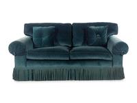 A Green Velvet Upholstered Sofa