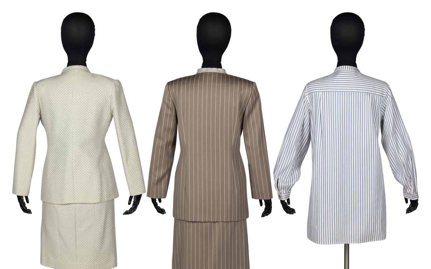 Two Skirt Suits and Two Blouses by Geoffrey Beene