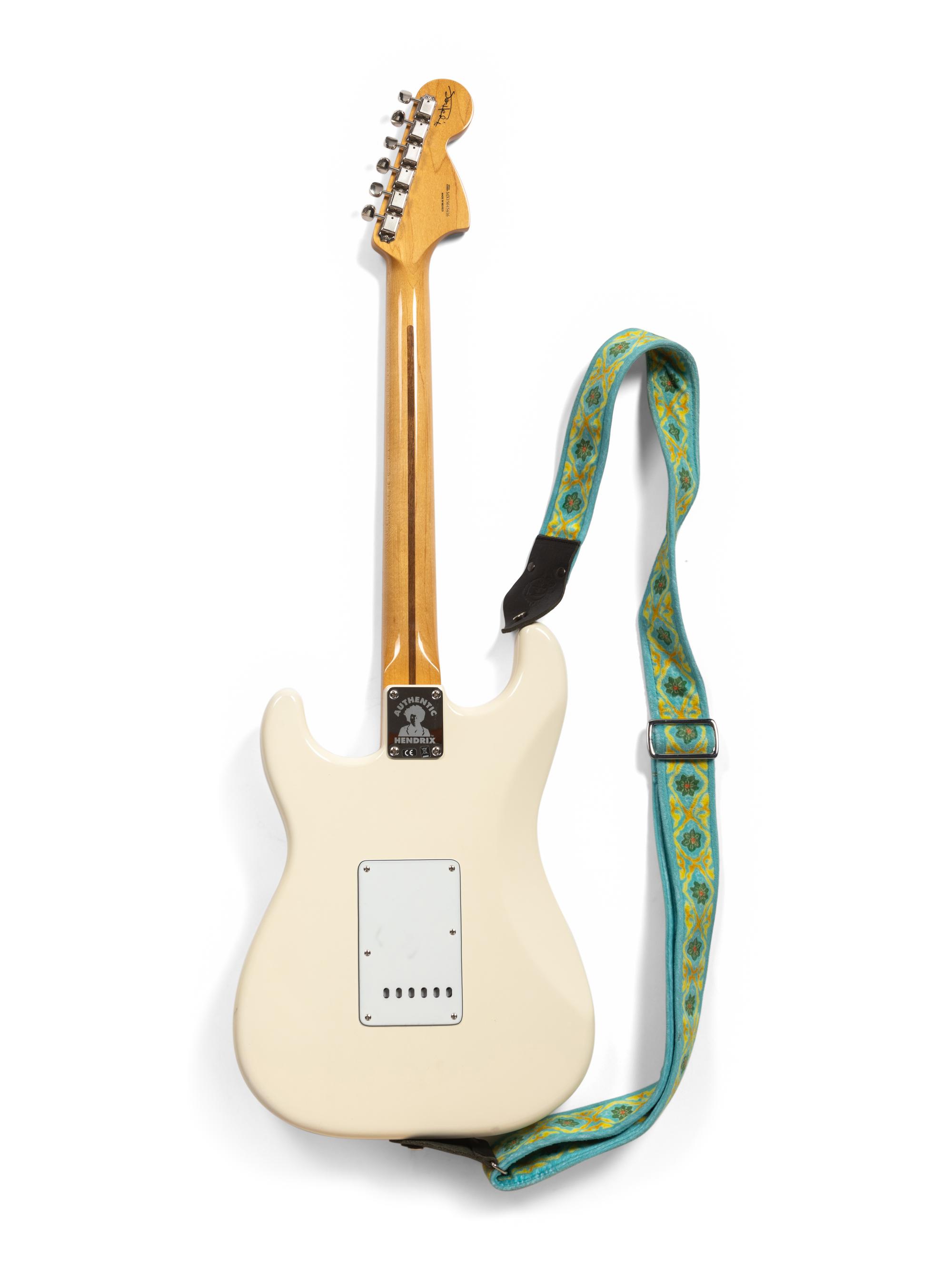 A Fender White Jimmy Hendrix Special Edition Stratocaster Electric Guitar