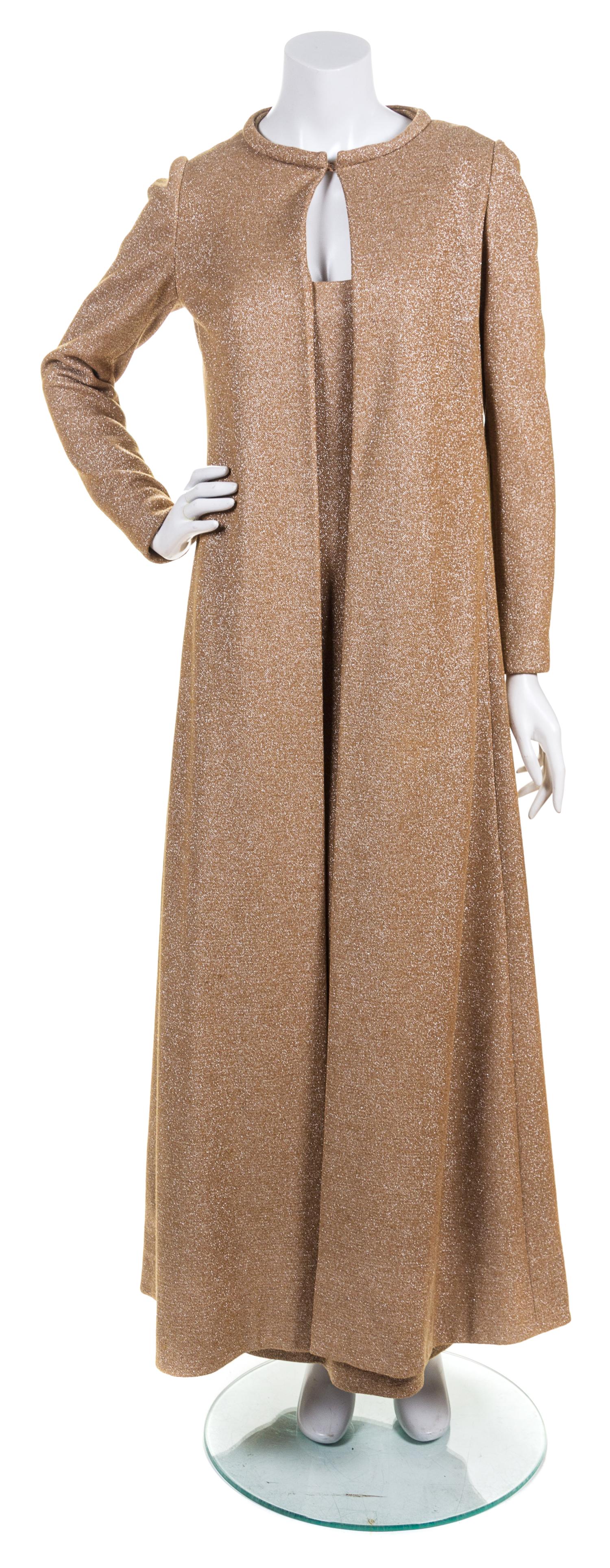 A Givenchy Metallic Lurex Gown Ensemble,
