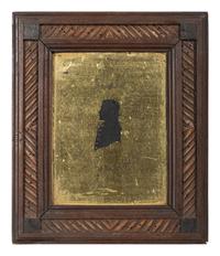 Six Verre Eglomise Silhouettes