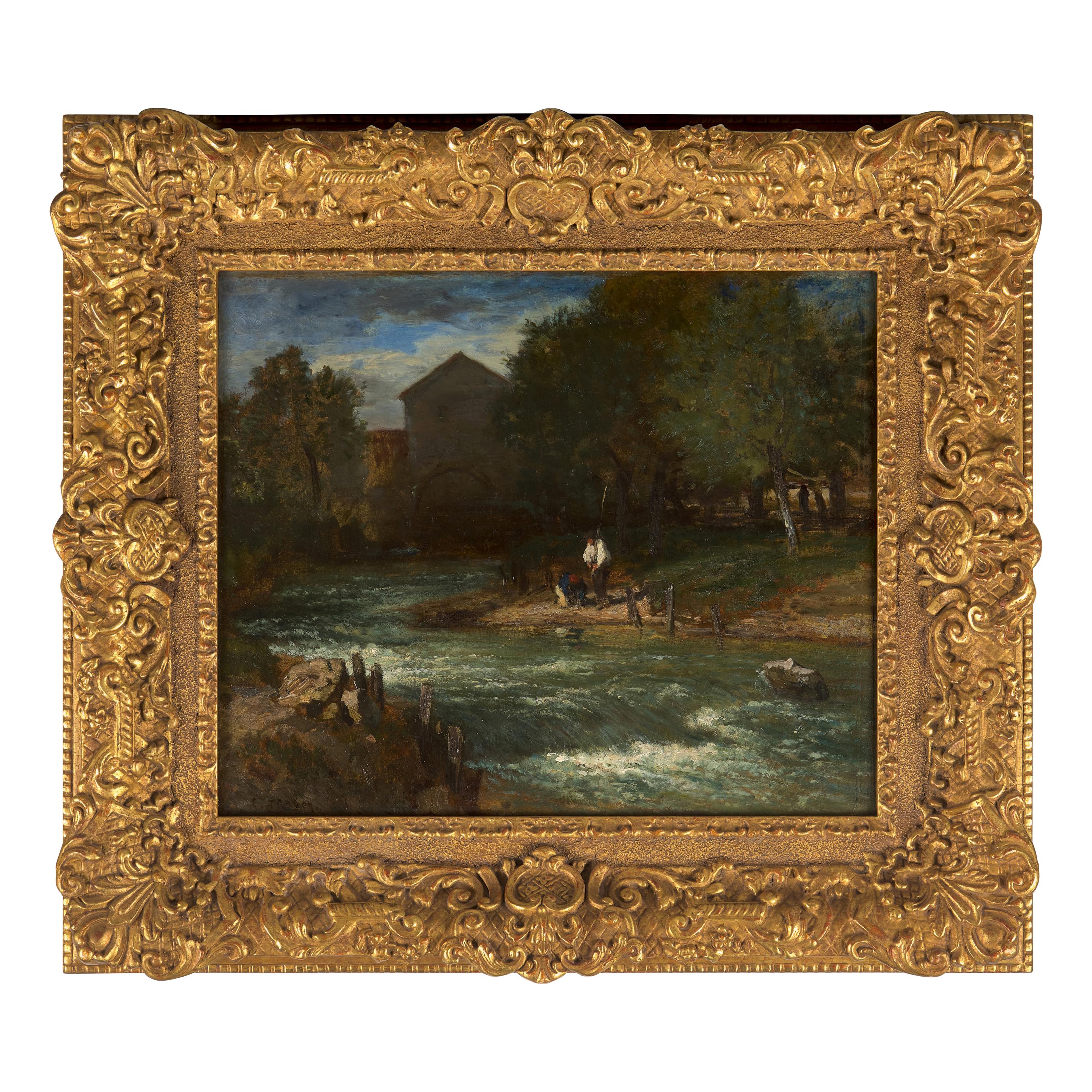 Constant Troyon (French, 1810-1865) — Le Moulin à Eau en Normandie