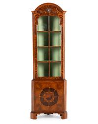A Dutch Oysterwood Corner Cabinet