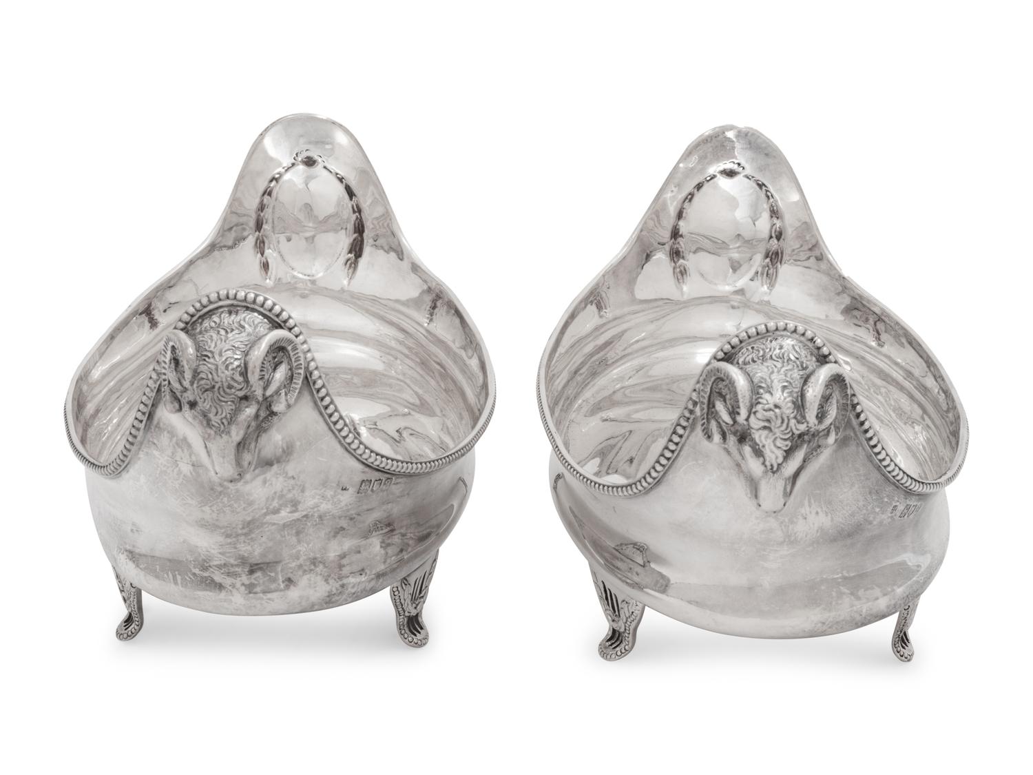 A Pair of Victorian Silver Serving Dishes