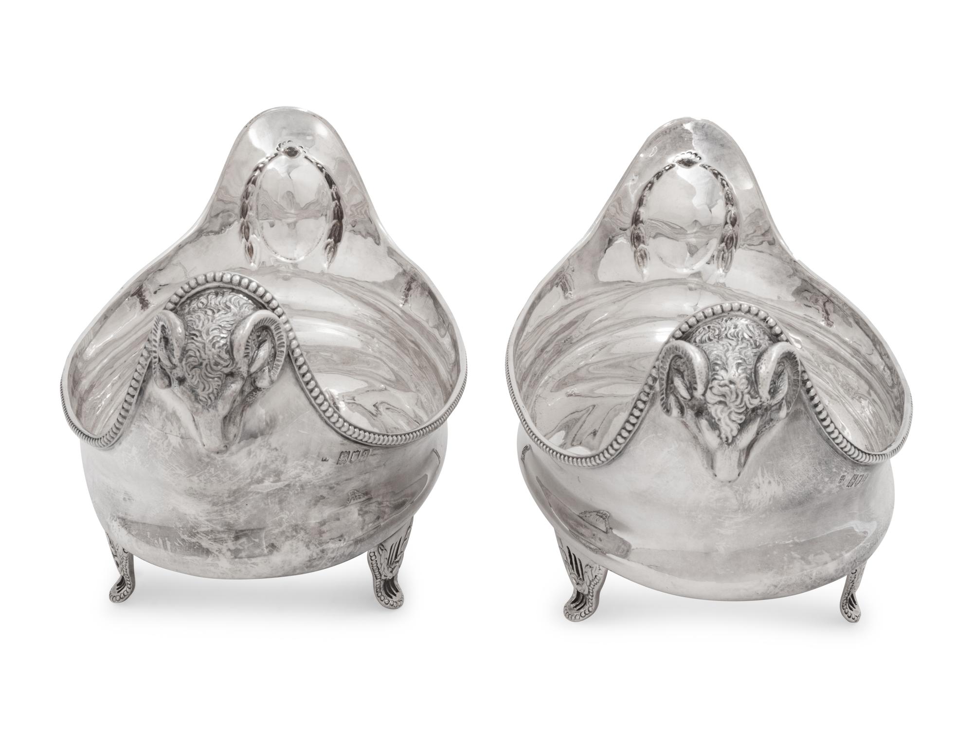 A Pair of Victorian Silver Serving Dishes