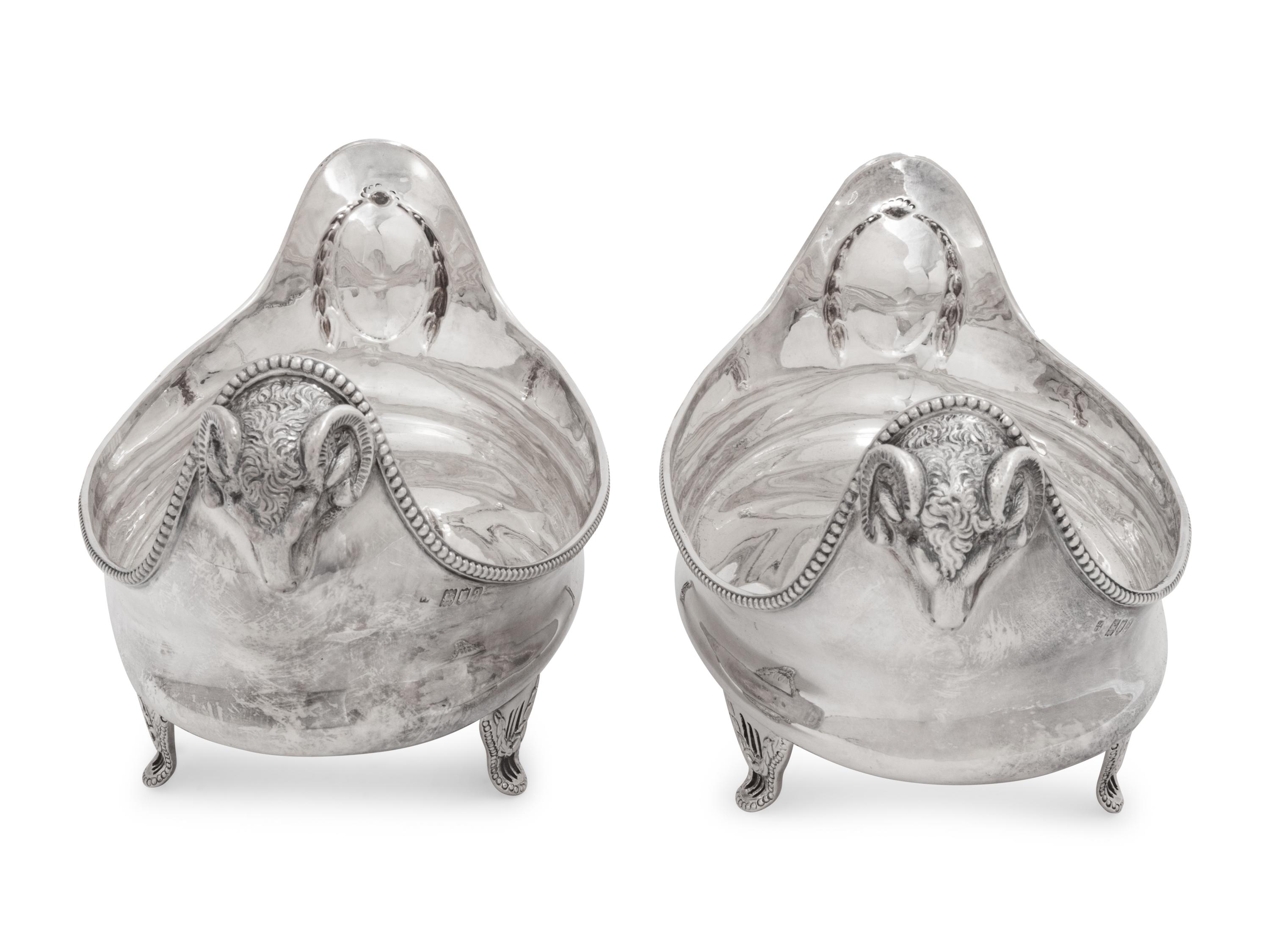 A Pair of Victorian Silver Serving Dishes