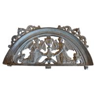 A Bronze Arch Top Panel 28" W x 1.5" D x 14" H — Italy, 20th Century