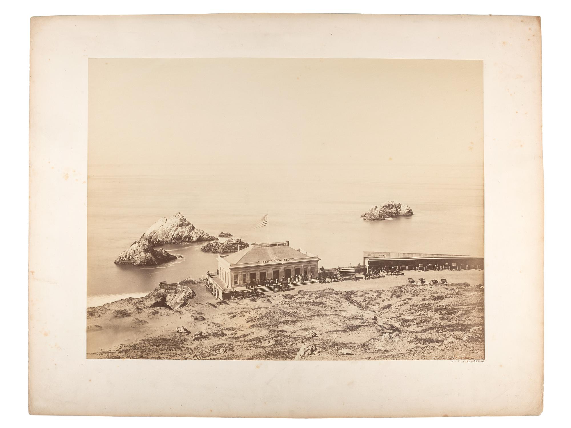 [WESTERN AMERICANA]. WATKINS, Carleton, photographer. The Cliff House, San Francisco, California.