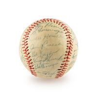 A 1955 Chicago White Sox Team Signed Autograph Baseball Including Nellie Fox (Beckett Authentication Services) - 30 Signatures