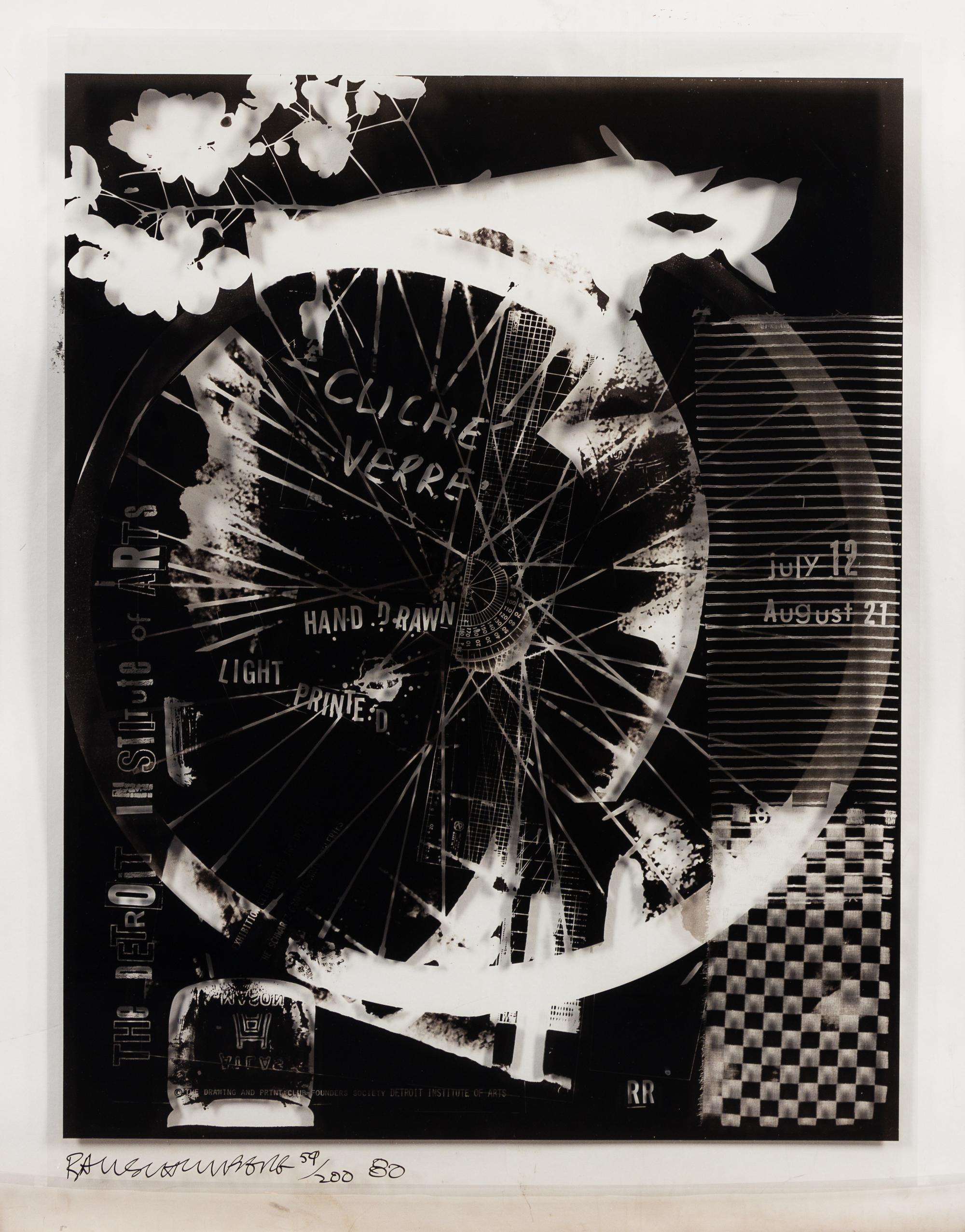 Robert Rauschenberg, (American, 1925-2008), Cliche' Verre, 1980