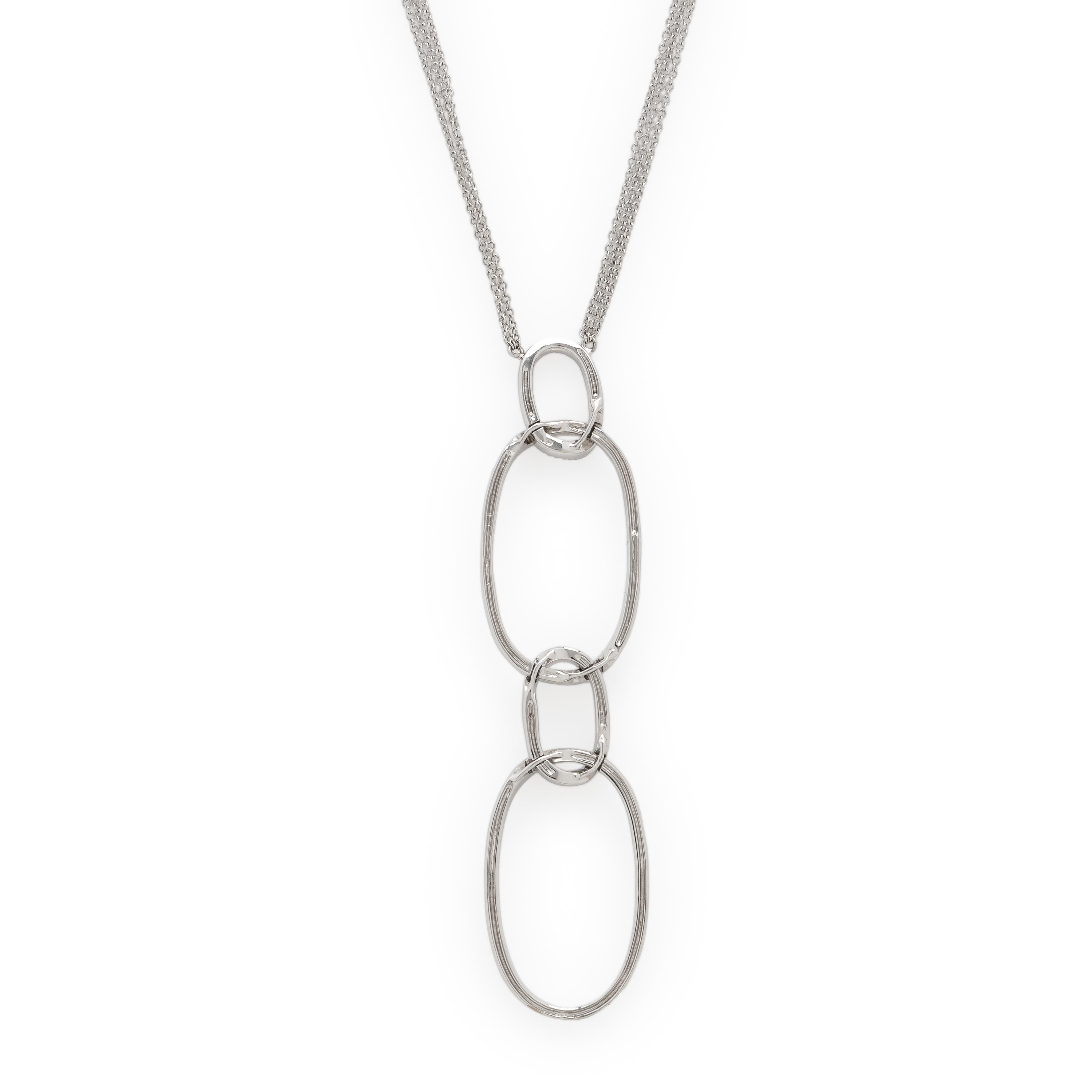 Diamond and White Gold Necklace