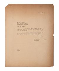 [EARLY PHOTOGRAPHY]. BEDOU, Arthur P. (1882-1966). Autograph letter twice signed ("A.P. Bedou"), Matthew DOGAN (1863-1947), as President of HBCU Wiley College. New Orleans, 15 October 1940.