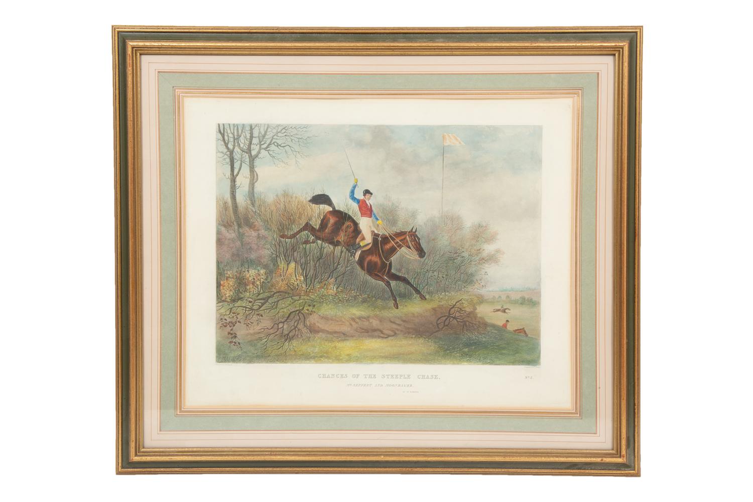 Chances of the Steeple Chase, 1826 (a set of eight)