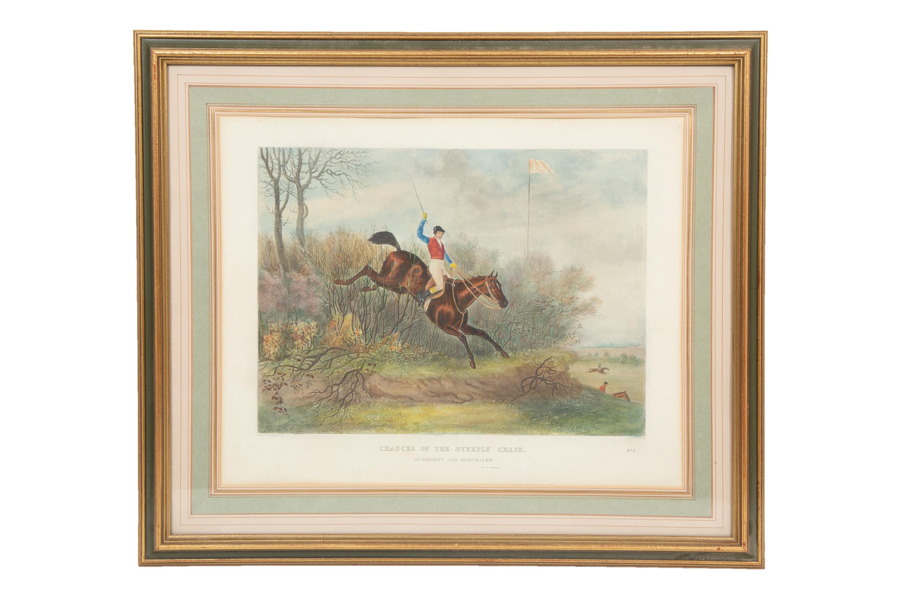 Chances of the Steeple Chase, 1826 (a set of eight)