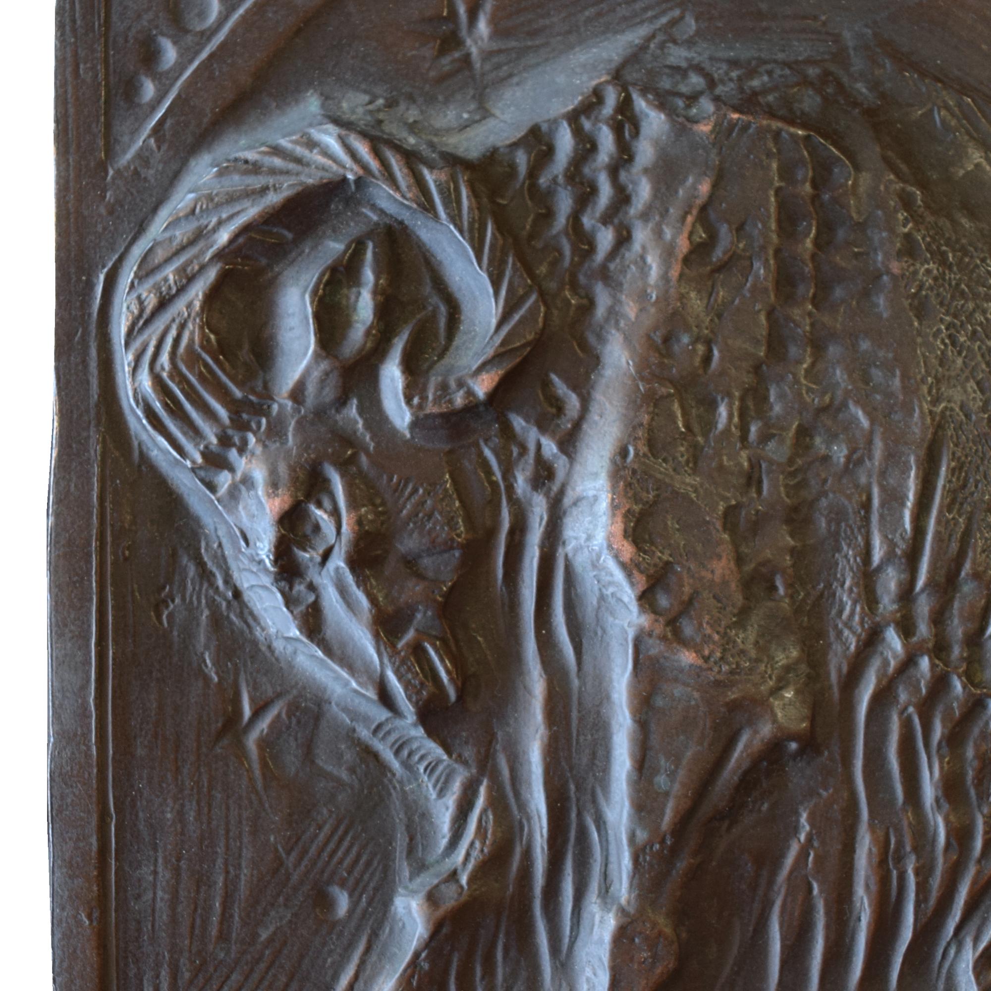 A Copper Aries Zodiac Sign 13" W x .5" D x 13" H — Italy, Mid-20th Century
