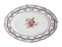A Pair of Gilbert Drouet Painted Sèvres Porcelain Platters