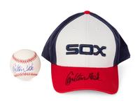 A Group of Carlton Fisk Signed Autograph Chicago White Sox Items (Beckett Authentication Services BAS Certified),