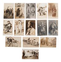 [NATIVE AMERICANS]. A group of 39 RPPCs of Native American subjects, incl. Geronimo.