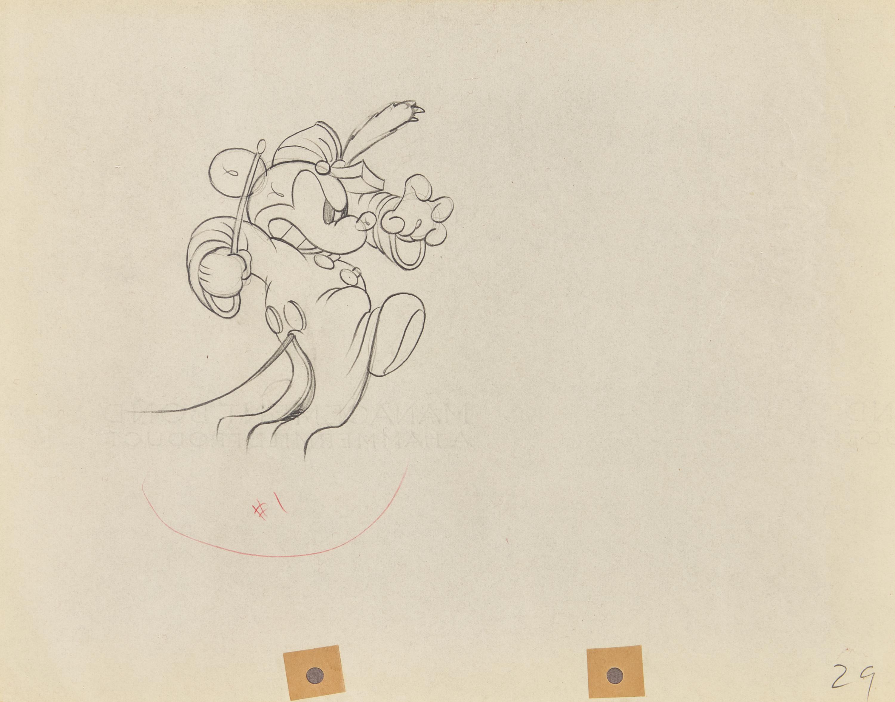 [Sendak, Maurice] Presentation Album of Original Mickey Mouse Production Drawings
