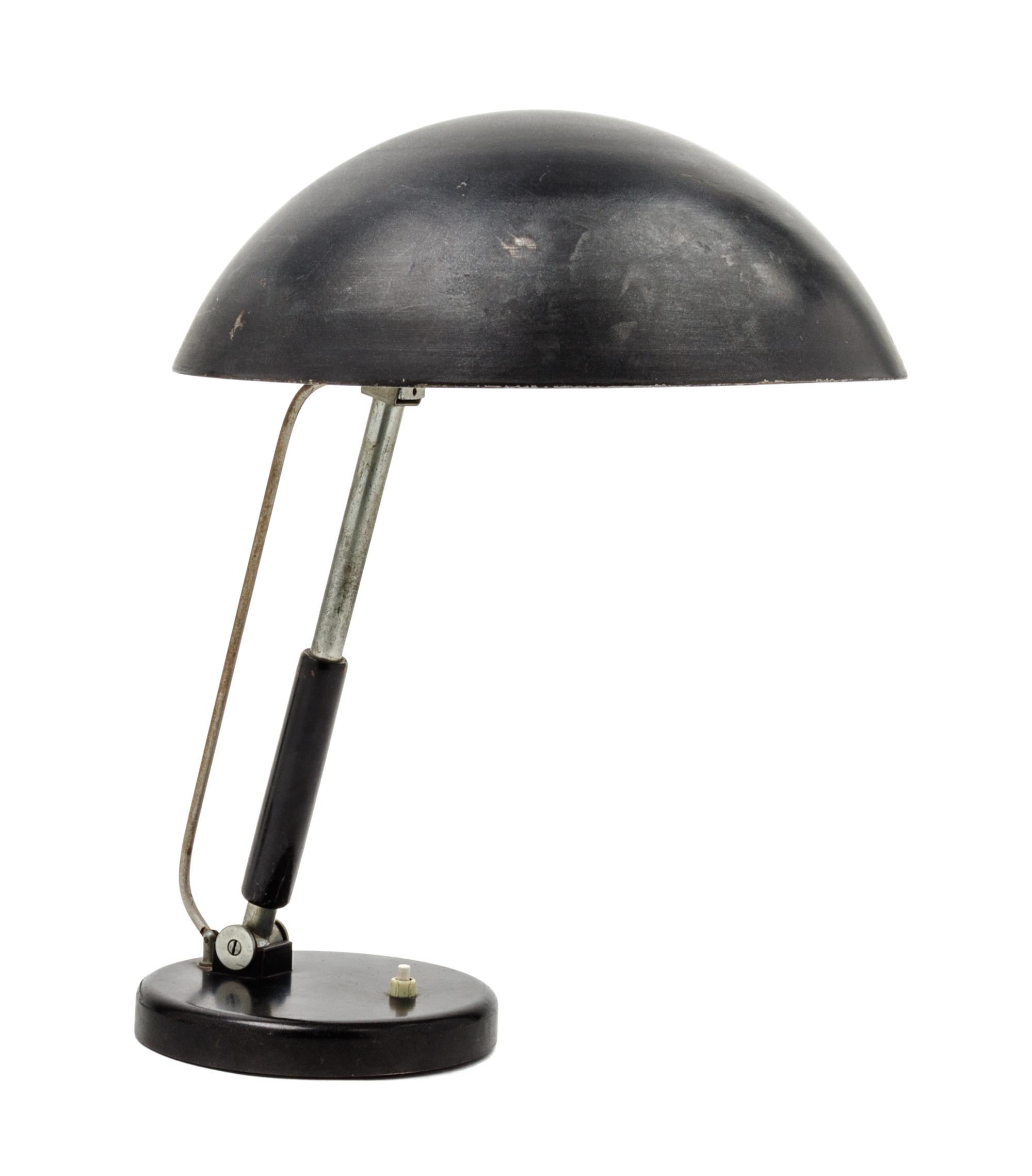 A Desk Lamp, Karl Trabert for G. Schanzenbach & Co. Diameter of shade 13 inches.