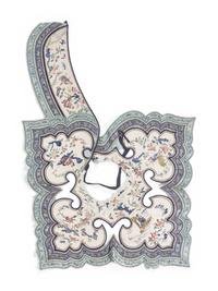 A Group of Ten Chinese Silk Embroidered Articles