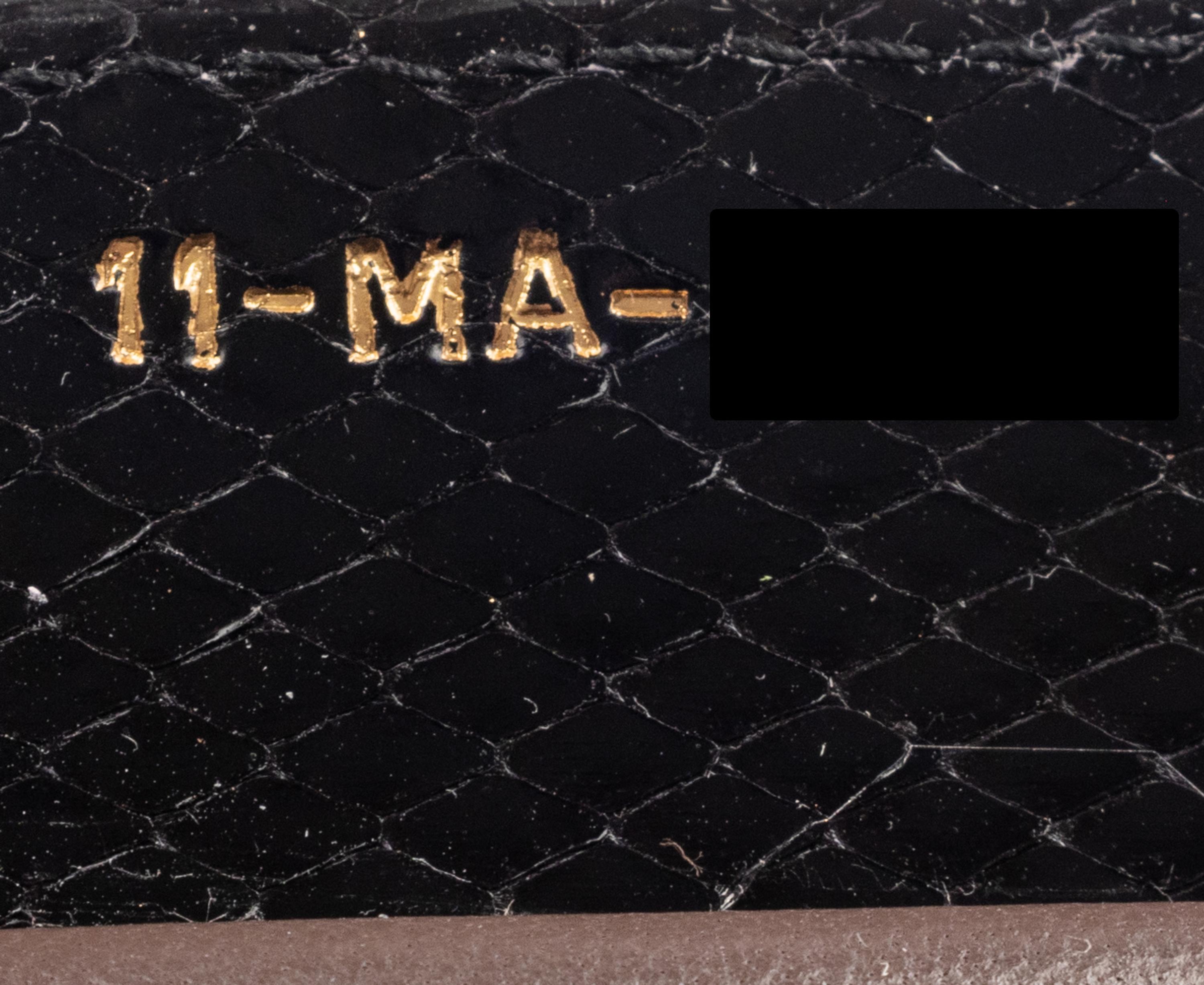 Christian Dior Gold and Black Python Small Lady Dior Bag, 2012