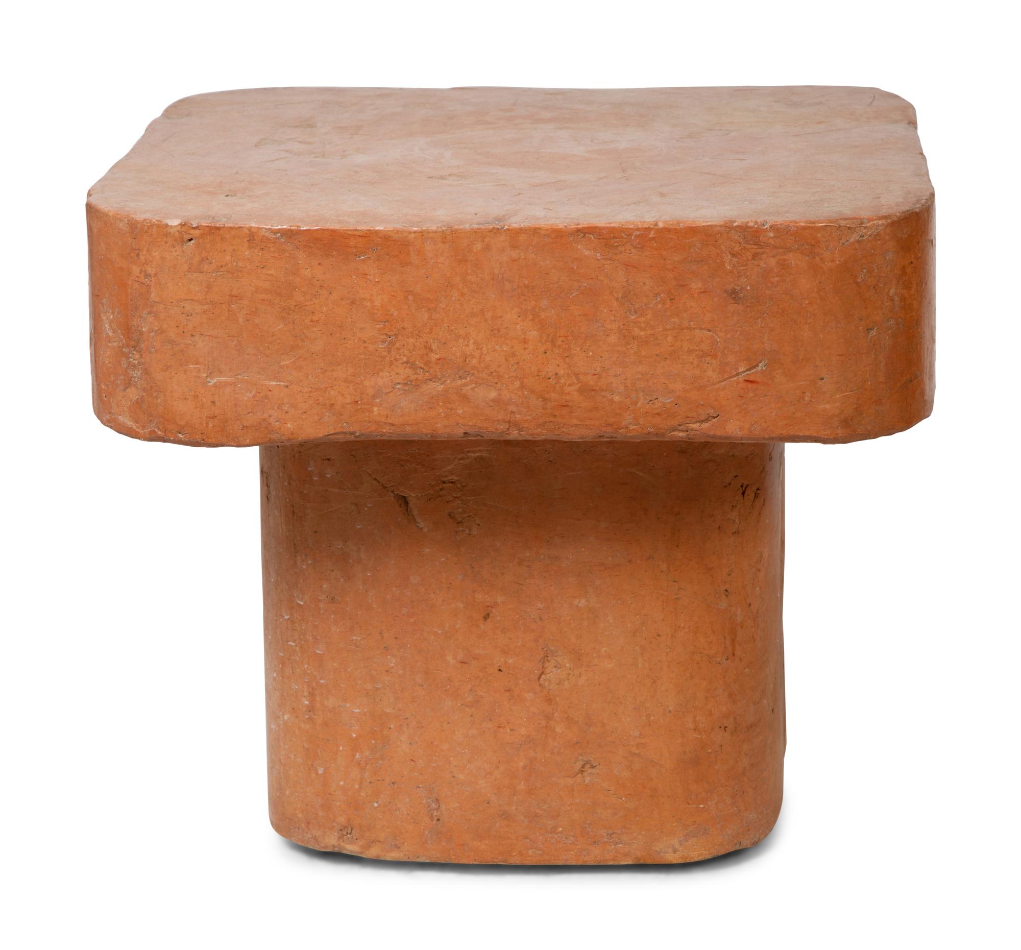 A Pair of Faux-Marble Painted Weighted Resin Side Tables — 20TH CENTURY