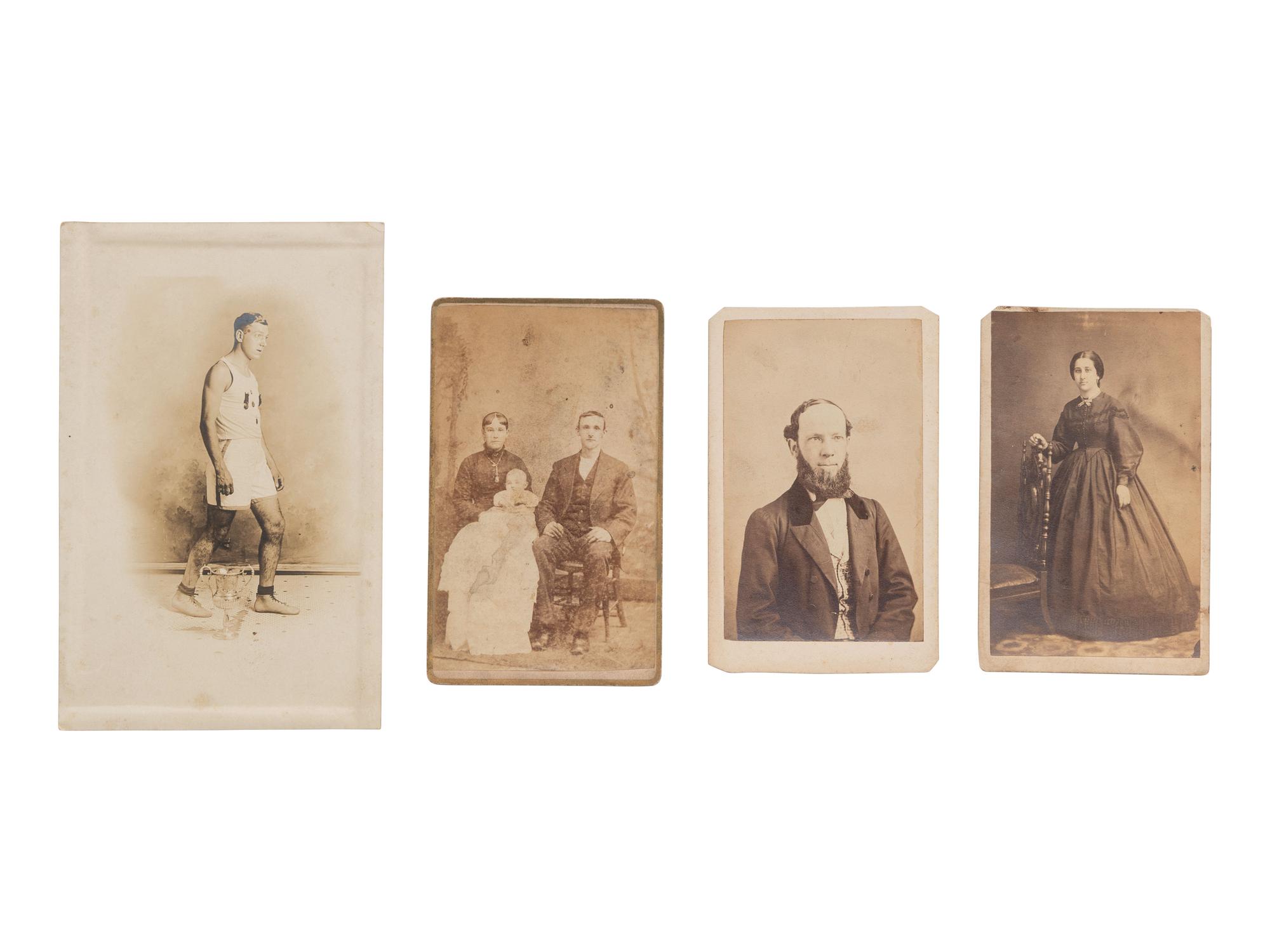 [EARY PHOTORAPHY]. Trio of Cincinnati CDVs incl. one by Ball & Thomas.