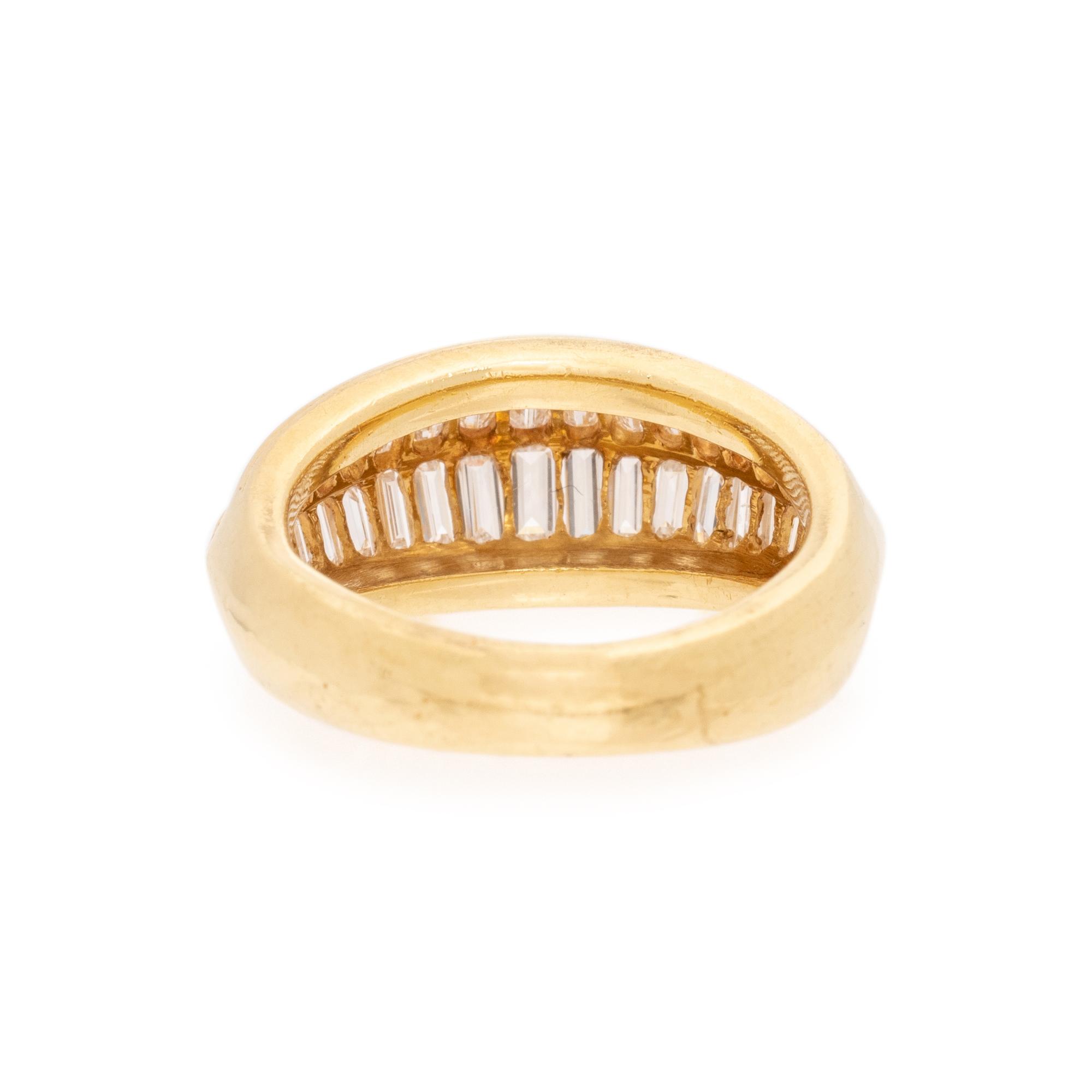 YELLOW GOLD AND DIAMOND RING