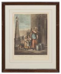 A Set of Thirteen English Mezzotint Engravings Height of tallest overall 23 inches.