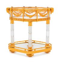 A French Gilt Bronze Mounted Cut and Molded Glass Center Bowl