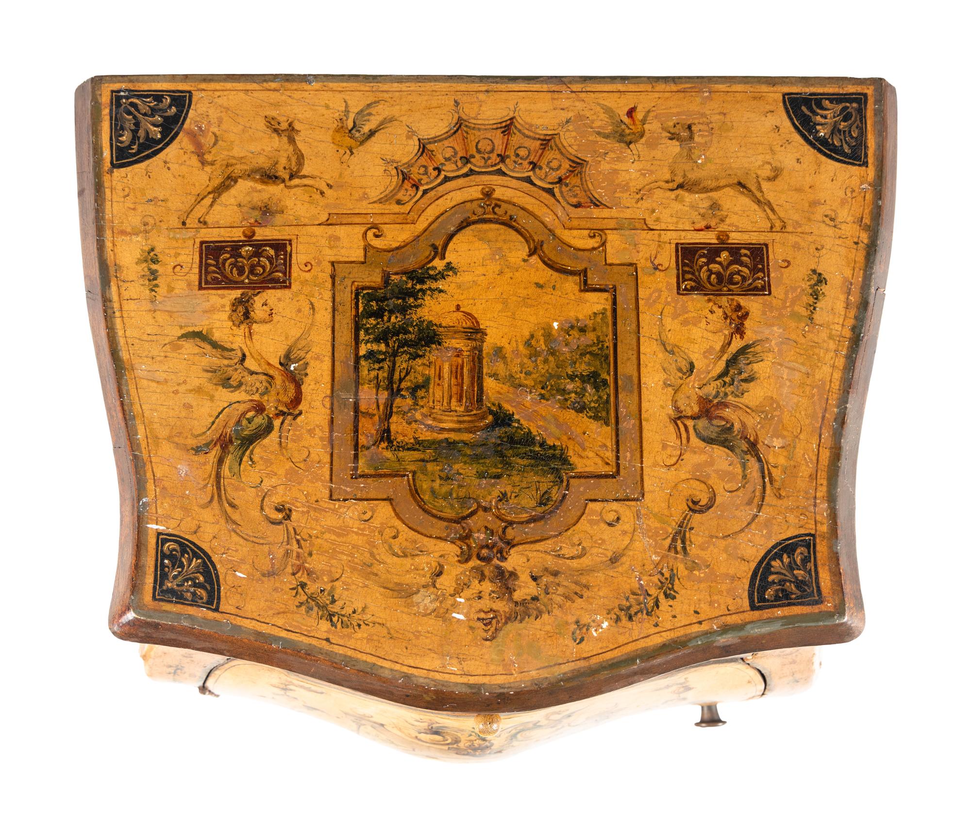 An Italian Neoclassical Painted Commodino