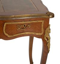 A Louis XV Style Gilt Bronze Mounted Bureau Plat