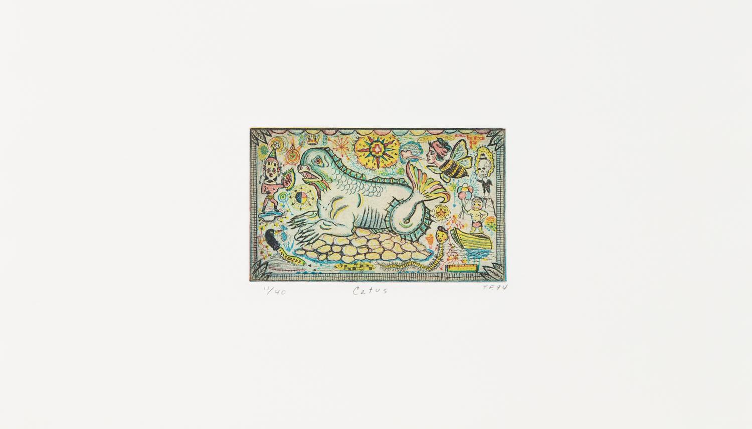 Tony Fitzpatrick, (American, b. 1958), Cetus, Job's Dream, and The Birth of an Old Whale, 1994 (a group of 3)