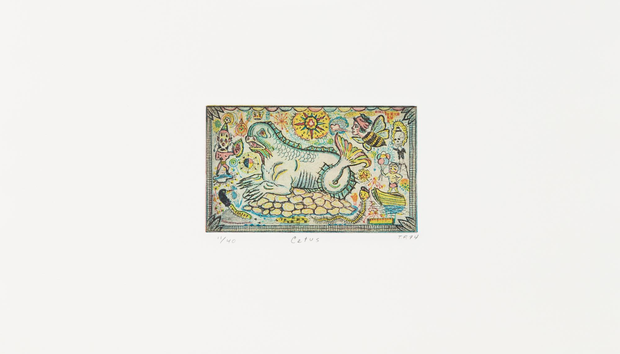 Tony Fitzpatrick, (American, b. 1958), Cetus, Job's Dream, and The Birth of an Old Whale, 1994 (a group of 3)