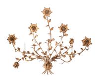 A Group of Two Continental Gilt Metal Sconces