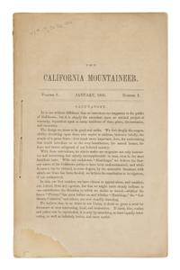 Hutchings, James Mason (1820-1902). "The Great Yo-Semite Valley." [in]: Hutchings' California Magazine. No. 40 . San Francisco: Hutchings & Rosenfield, October 1859.