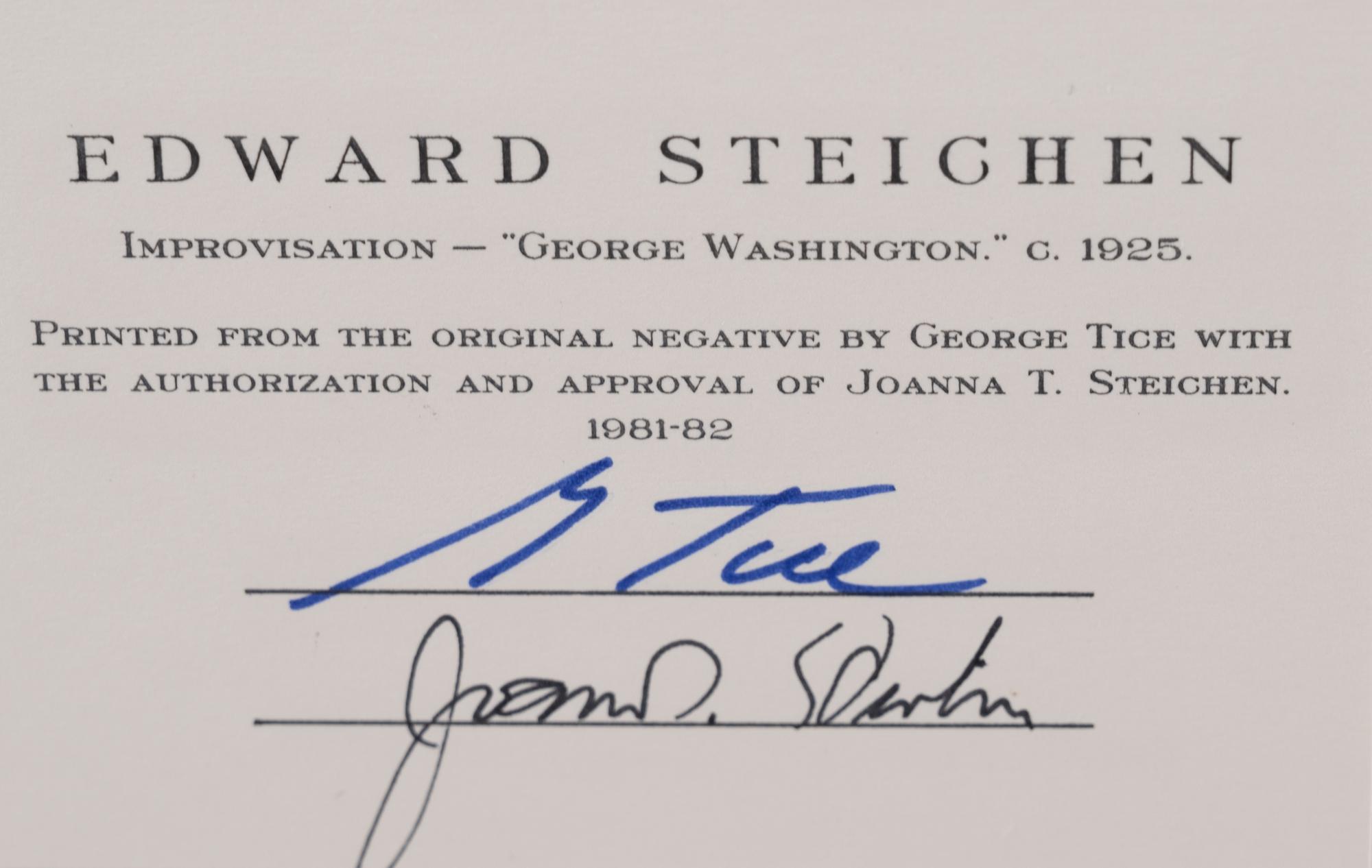 A group of twenty-one photographs (from Twenty-five Photographs printed by George Tice with labels signed by George Tice and Joanna Steichen)